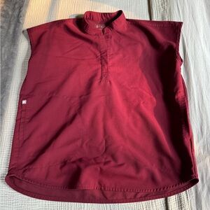 FIGS Women’s Burgundy Rafaela Top